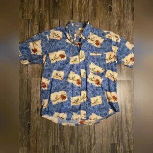 Natural Issue 100% Cotton Wrinkle Free Button Up Size M